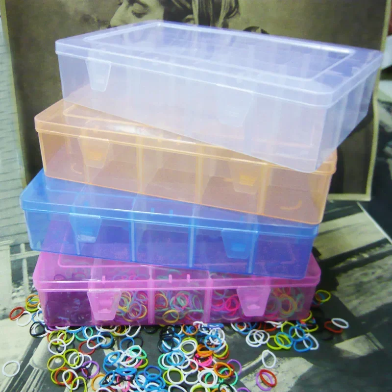 1PC Hot Sale New Practical Adjustable Plastic 36 Compartment Storage Box Case Bead Rings Jewelry Display Organizer JE 0655