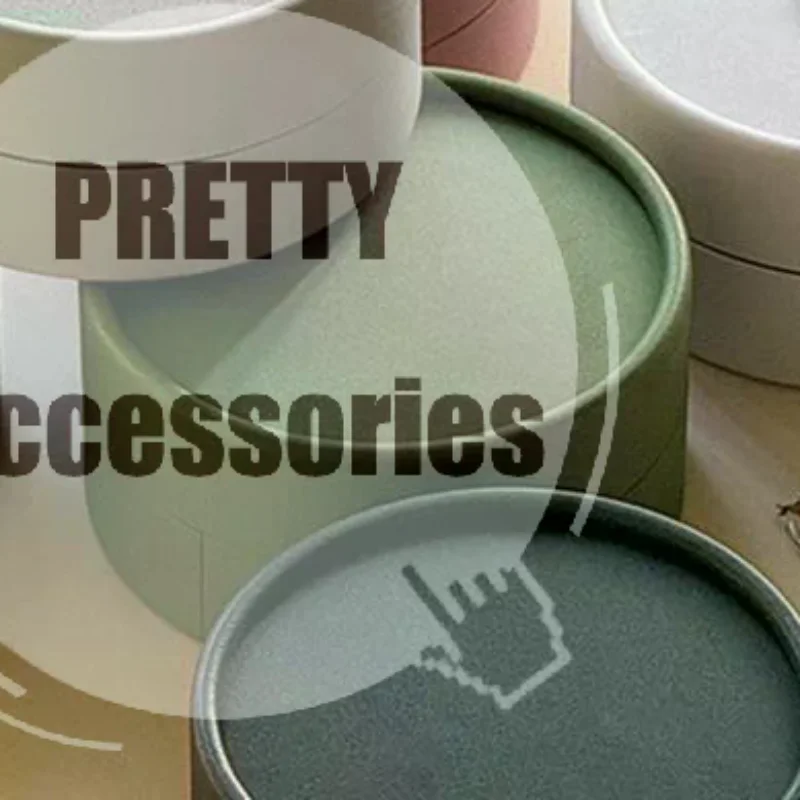 Round Slotted Jewelry Box Paper Earrings Storage Organizer Dustproof Compact Holder for Home Vanity Travel Women Gift