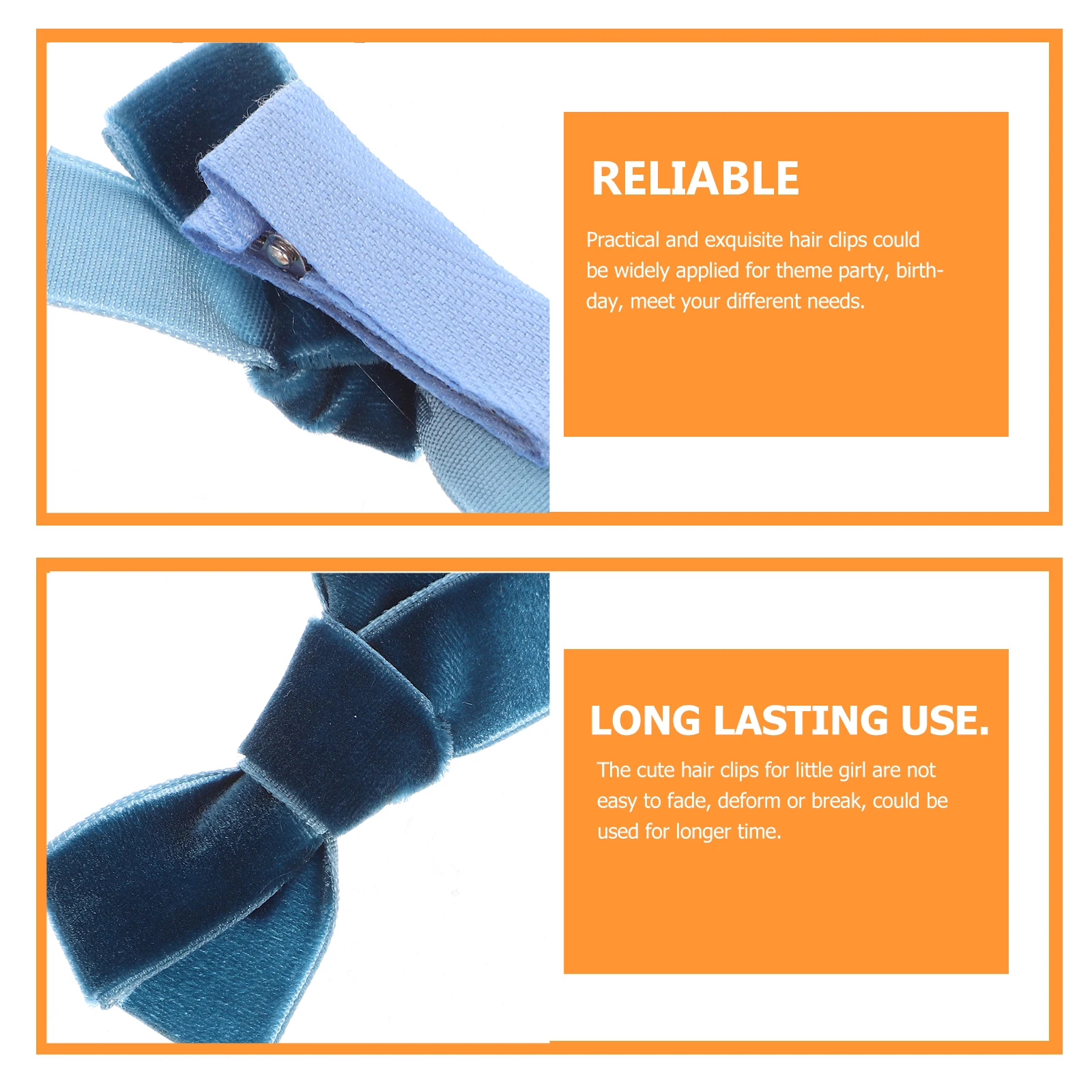 

3 Pcs Clips Cute Velvet Bow Kids Accessories Gradient Color Baby Girls Hair Bows Non Fading Little Girl Hairpins Hair