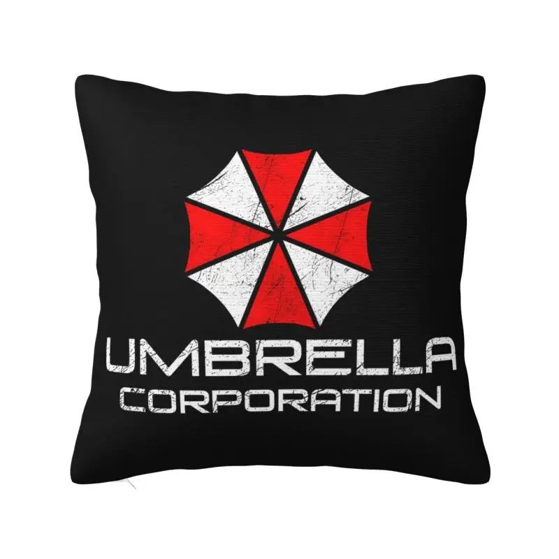 Umbrella Corporation Pillowcase Square Pillow Case 18x18 Inches Soft Cozy Polyester Cushion Cover for Home Office Car Decoration
