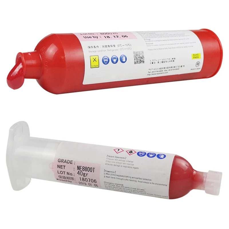 Imagem -03 - Red Soldering Flux Adhesive Resistente a Alta Temperatura Consumíveis de Reparo Bga Smd Pcb 200g