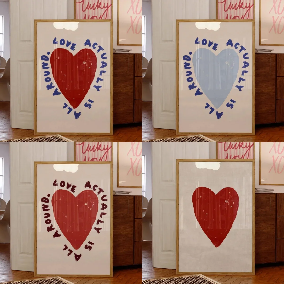 Multiple sizes 1pc frameless Large size Canvas Painting,