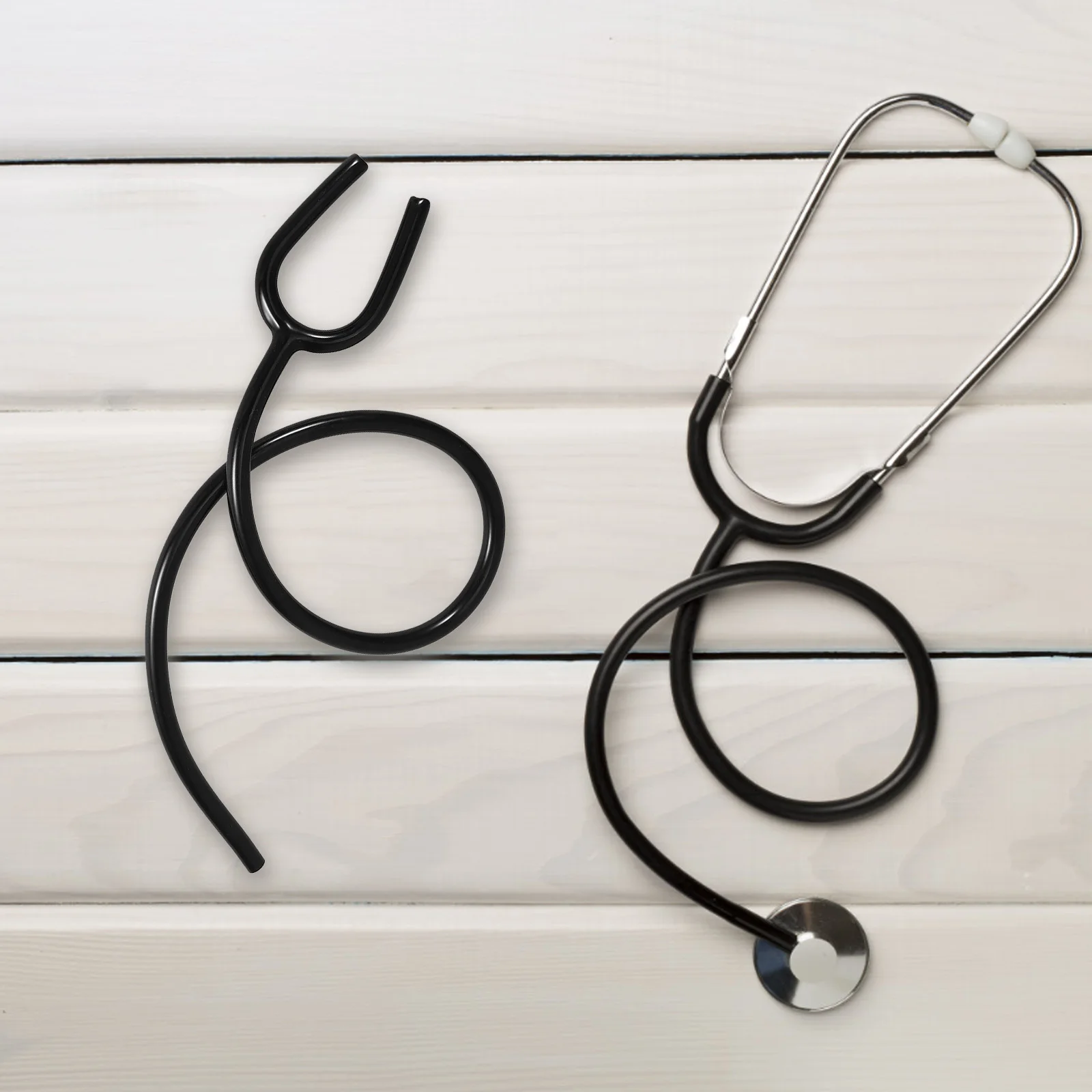 قطعتان من ملحقات سماعة الطبيب PVC أنابيب مرنة على شكل حرف Y لاستبدال ناقل الصوت الدقيق المتوافق مع معظم الأجهزة