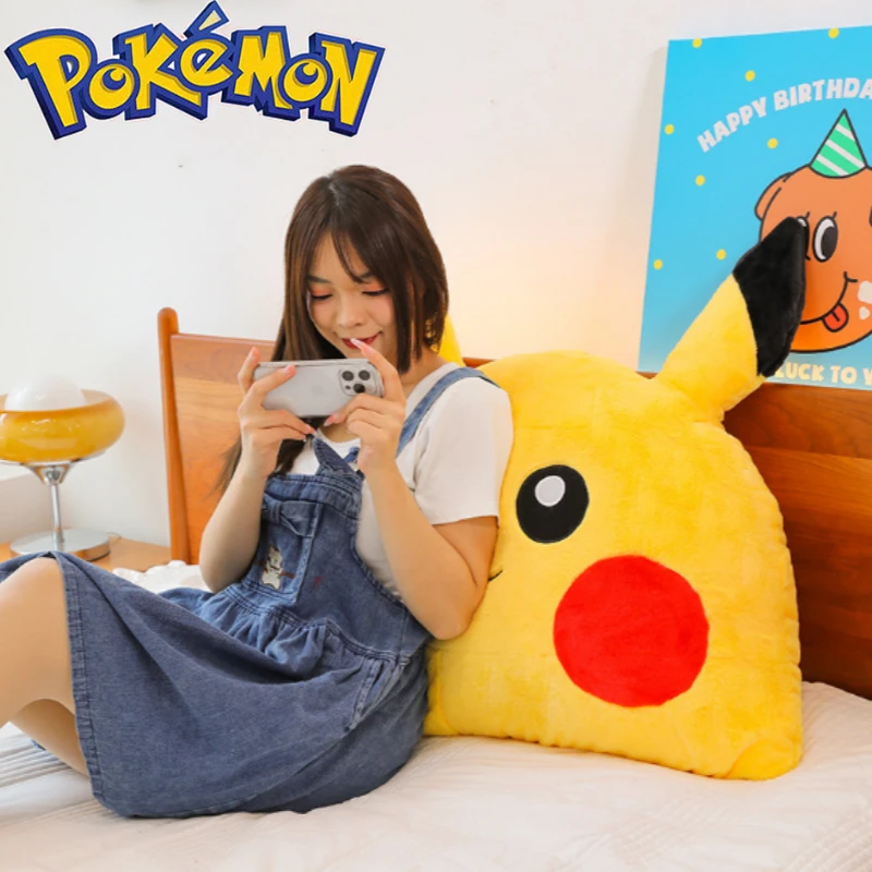 90CM Large Big Size Pokemon Pikachu Plush Cartoon Anime Plushies Pillow Soft Doll Kawaii Stuffed Plushie Ornament Children Gift