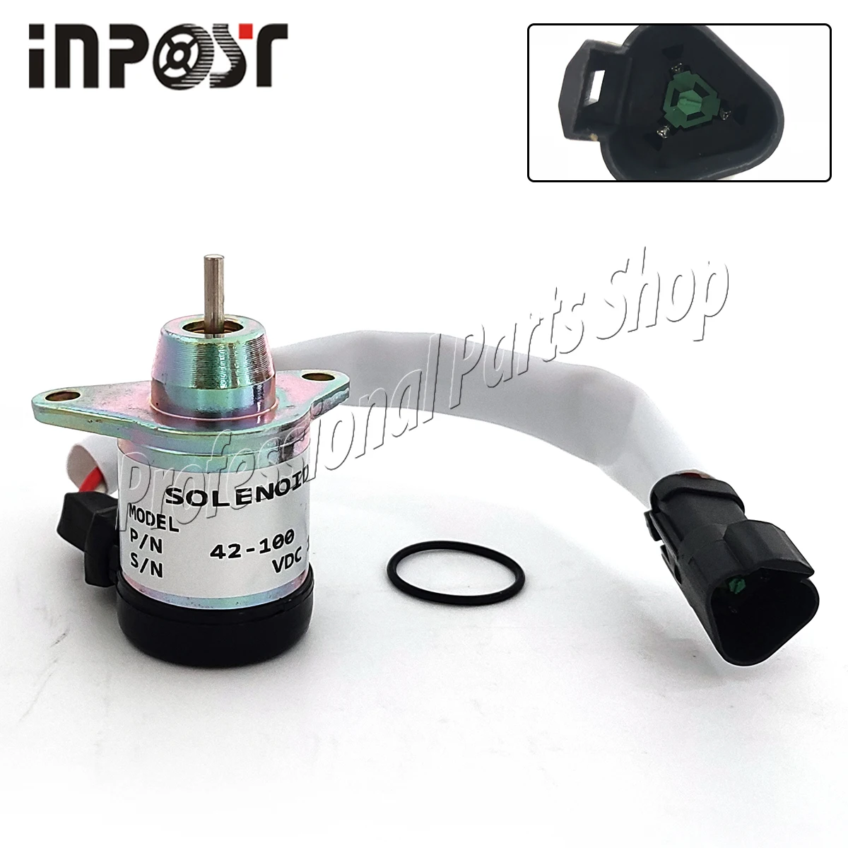 42-100 Fuel Stop Solenoid 12V For Thermo King And Yanmar Engines 42 100 Stop Solenoid 41-9100 1500-3076 1500-3024 419100