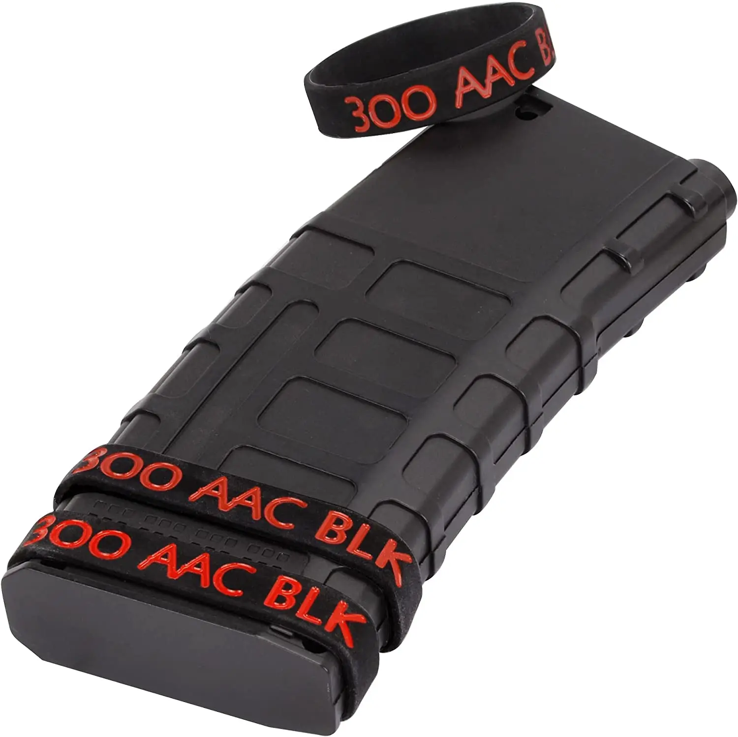 Ideagle-Bandas de marcado para revistas, paquete de 10 unidades de 300 AAC BLK 300X35mm, 7,62