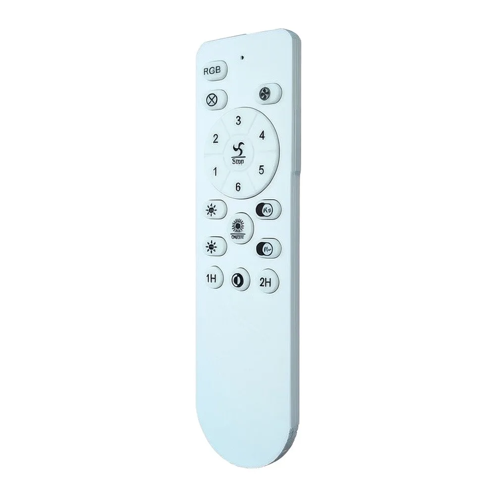 2.4G Ceiling For Fan Light Remote with 6 Settings Dimmable for White Yellow Light For RGB for mode for AC 100-130V 50/60Hz