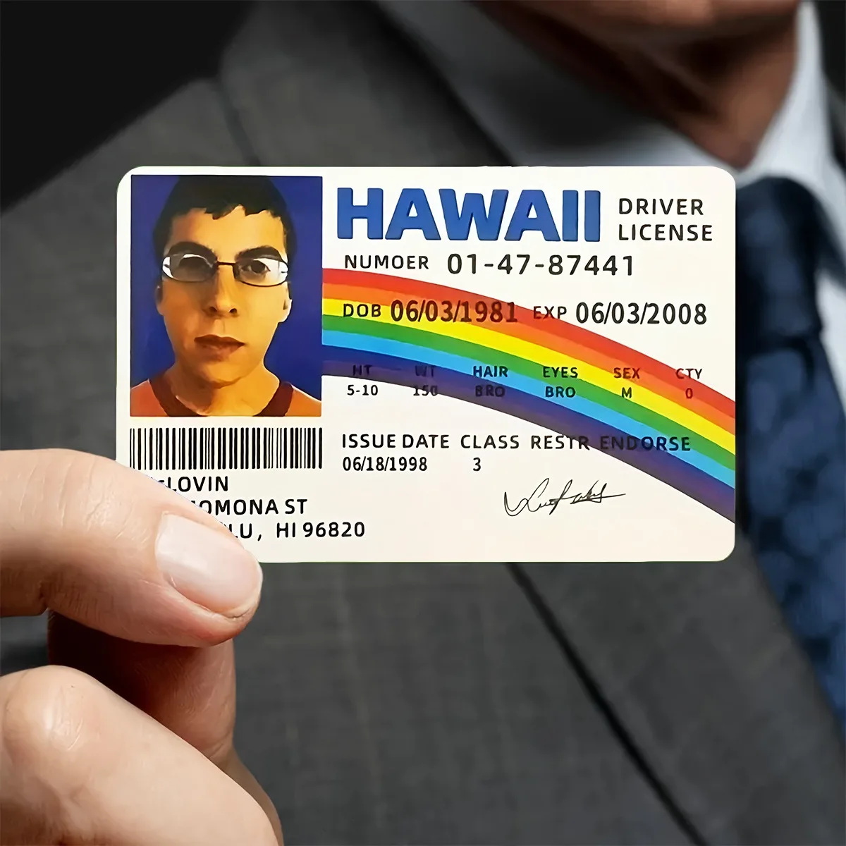 Neuartige PVC-Party-Requisiten für hawaiianische Führerscheine – Regenbogen- und Aloha-Designs, perfekte Kostüme für Partys und Festivals, Bases – Detail 5