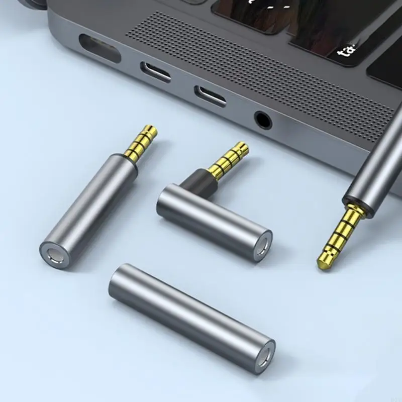 4 Pole 3.5mm Audio Cable Jack Adapter 90 Degree Straight 3.5mm Male To Male Female Stereo Aux Plug Converter For Earphone MP4