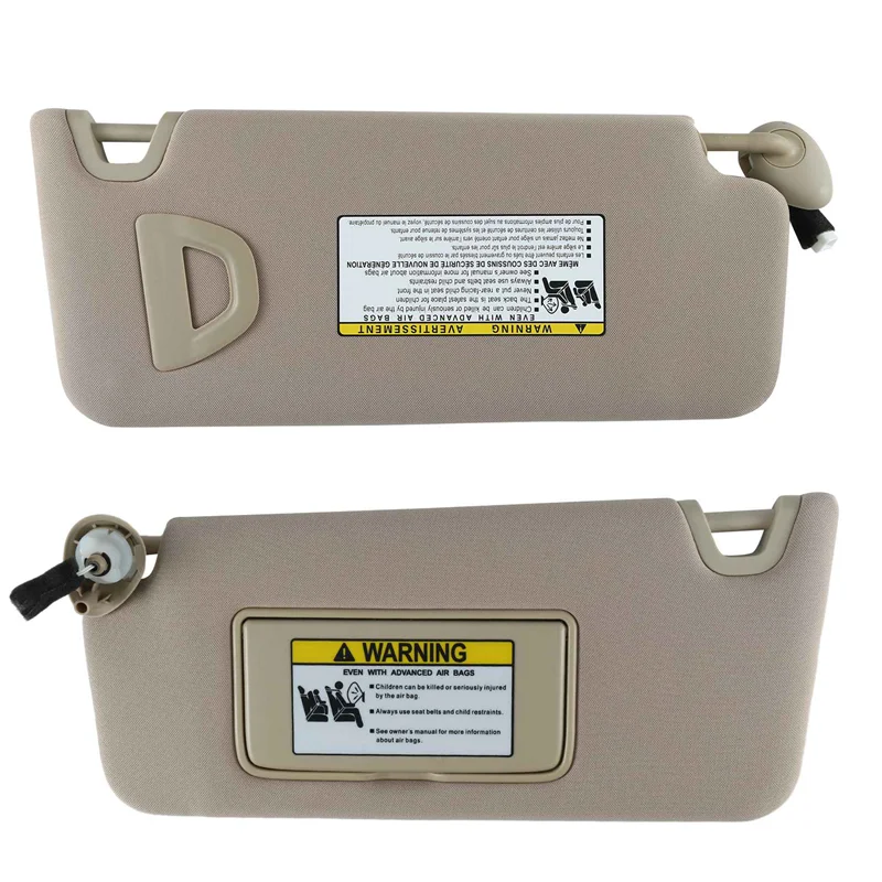 

1Pair 83280TA5A51ZA 83230-TC0-T91ZA Beige Sun Visor Panel With Mirror Light For Honda Accord 2008-2013 Sunvisor Shade