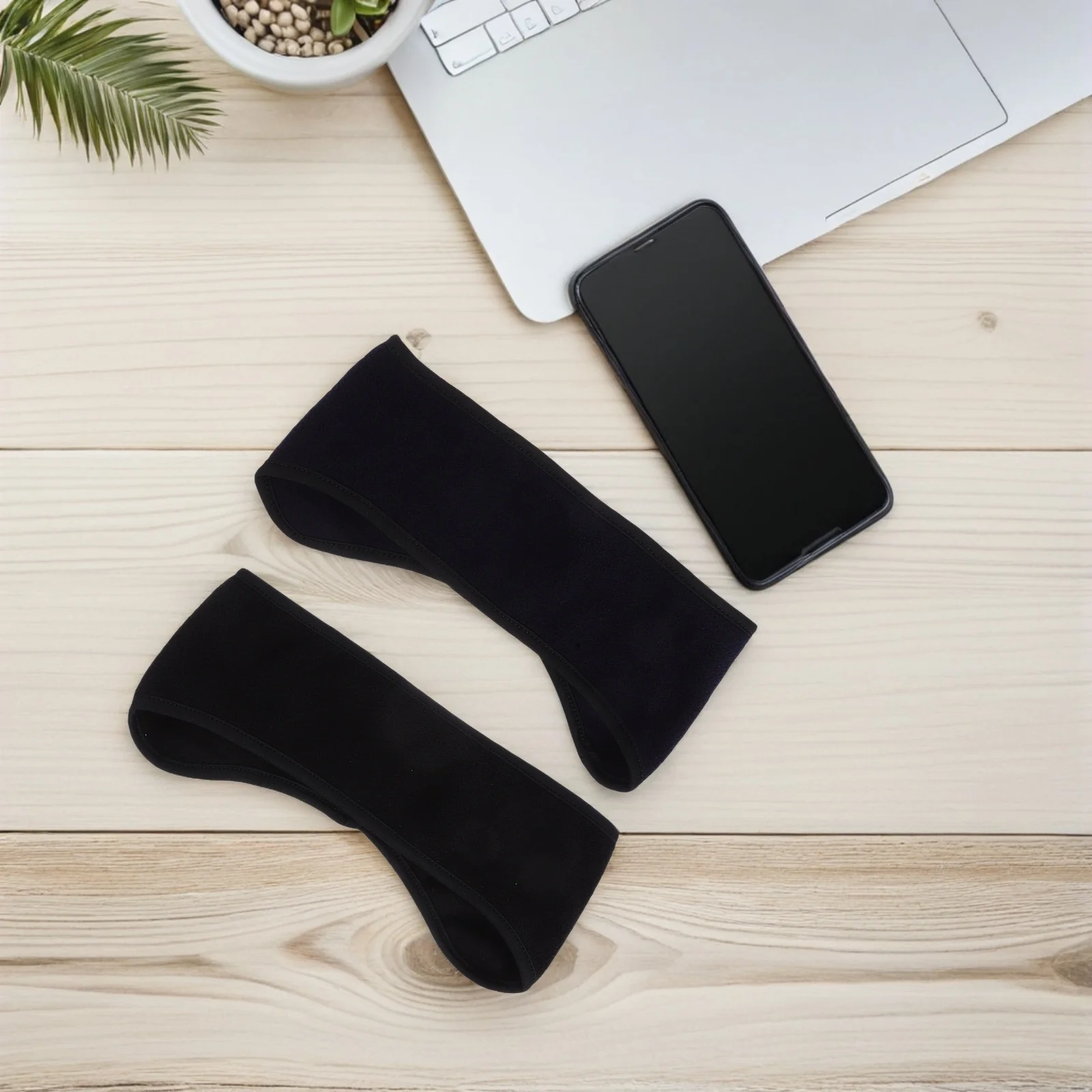 

2pcs Warm Headband Winter Sports Running Ear Covering Headband Cycling Skiing Sweat Absorbing Ear Covering Black Navy Blue