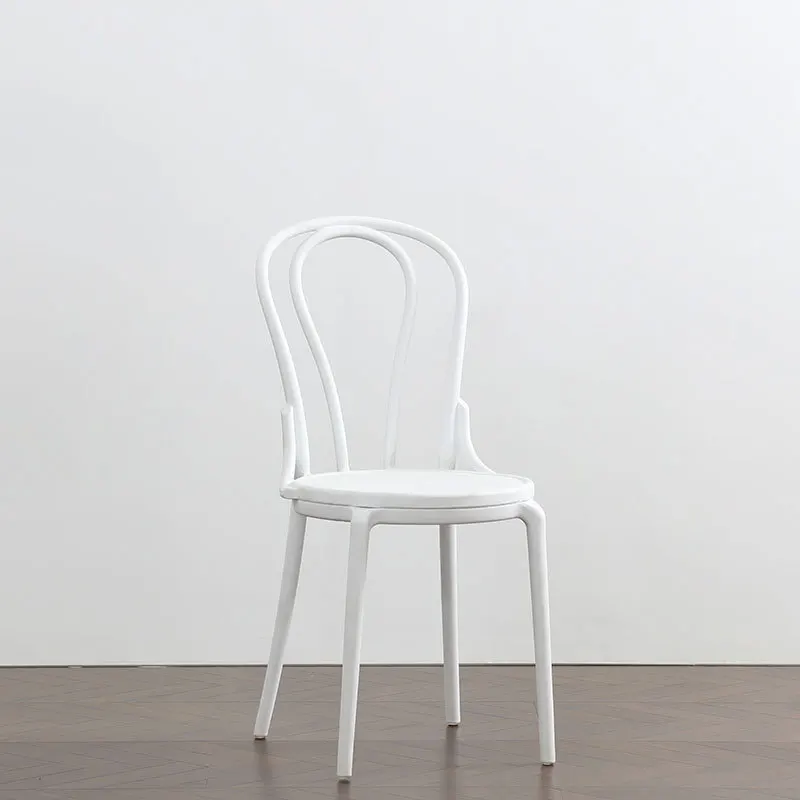 Plastic Chair Cafe Restaurant Negotiate Casual Meal Simple Fashion Full Plastic Chair