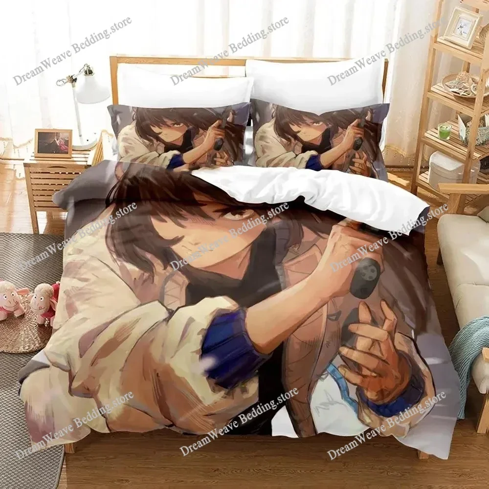 Anime Heavenly Delusion Bedding Set Duvet Cover Bed Set Quilt Cover Pillowcase Comforter King Queen Size Boys Adult Bedding Set