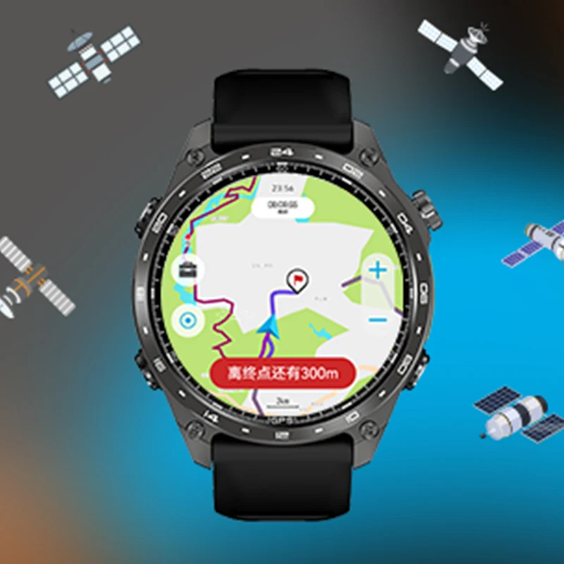 

Men GPS 4GB Smart Watch 530mAh Anti-fall 3ATM Waterproof Outdoor Sports Compass Strong Flashlight Heart Rate BT Call Smartwatch