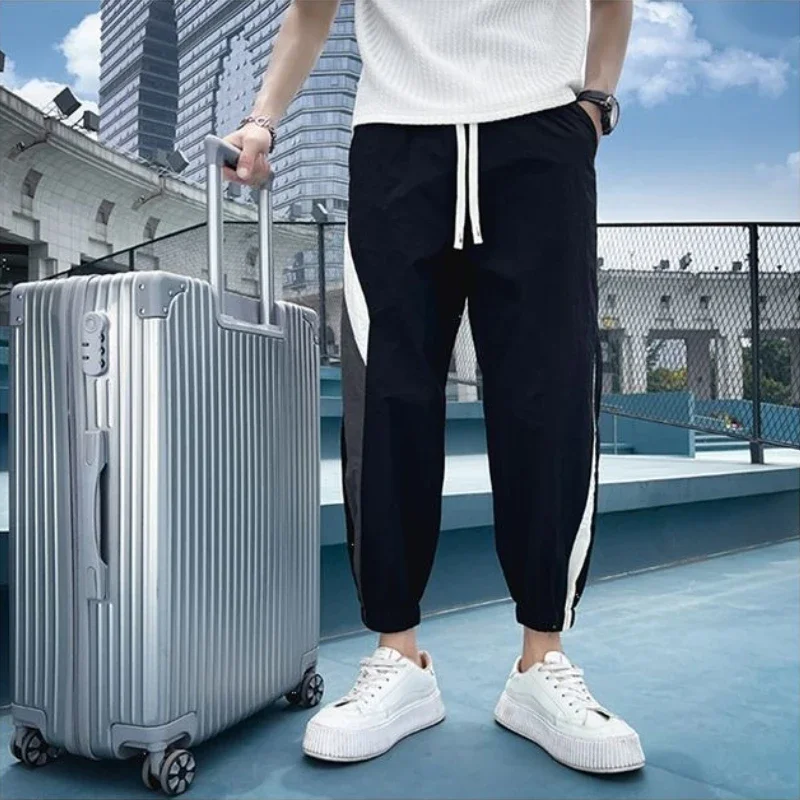 

Cropped Trousers Baggy Hip-hop Deals Cool Comfortable New in Men's Sweatpants Harajuku Retro Y2k Autumn Winter Male Sports Pants
