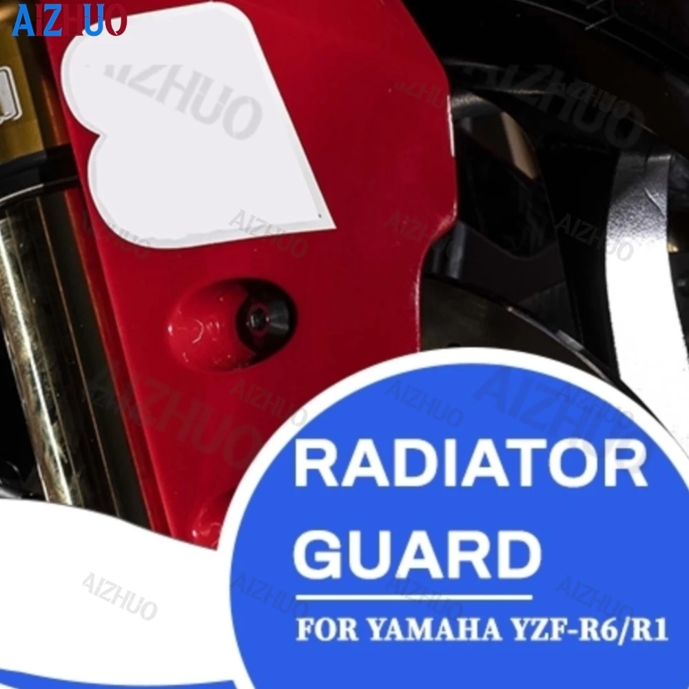 

YZFR1 Radiator Guard Protection For Yamaha YZF R1 yzf r1 YZFR1 2007-2008 YZF-R6 2006-2016 Radiator Grille Guard Cover Protector