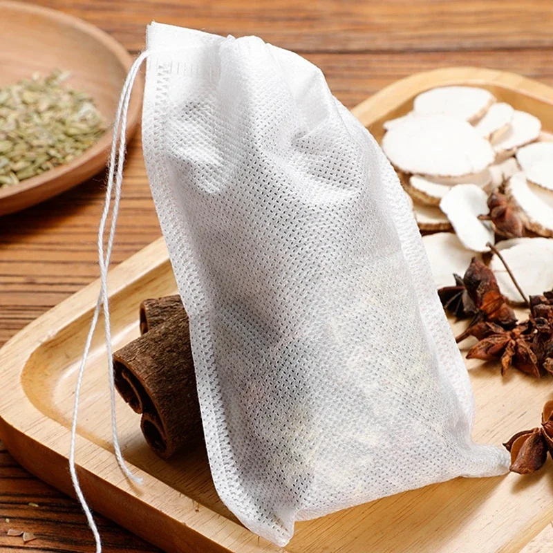 Bolsitas de té desechables de 5x 7/6x 8/7x9cm, bolsitas de té vacías, bolsitas de té perfumadas, infusor con hilo, filtro de papel curativo para té suelto de hierbas
