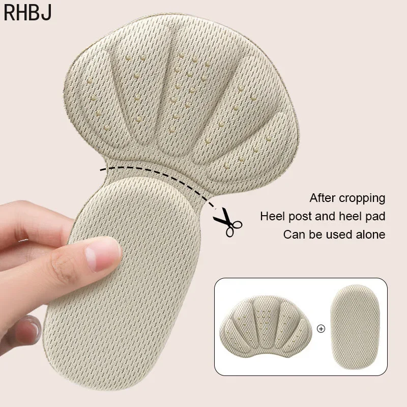 Heel Stickers Sneakers Heel Protection Pads Pain Relief Shoe Size Reducer Half Cushion Heel Inserts T-Shaped Shoe Foot Care Tool