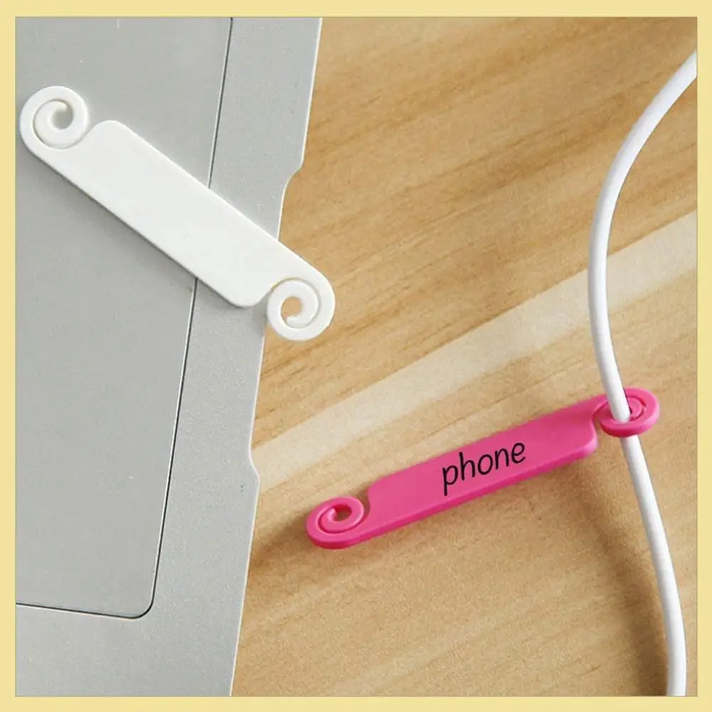 TTKK-80 pezzi Etichette per cavi Etichette per marcare fili Etichette per la gestione dei cavi multicolori Marcatura di identificazione dei cavi con clip