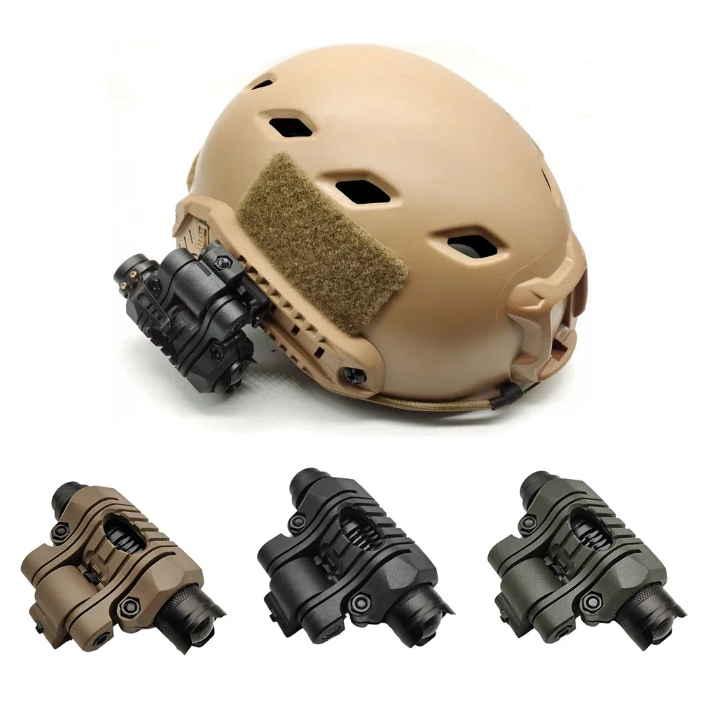 Hot Sale 1pc Helmet Special Lighting Flashlight Support Tactical Helmet Clamp 25mm Headlight Holder Adapted to 20 mm guide rail