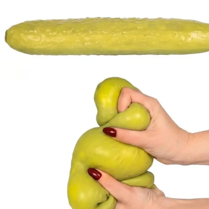 1Pcs Cucumber Shaped Squeezed Toy Creatively Gift For Kid Adult Sensory Playful Toy Realistic Interesting Decompression Toy view 2