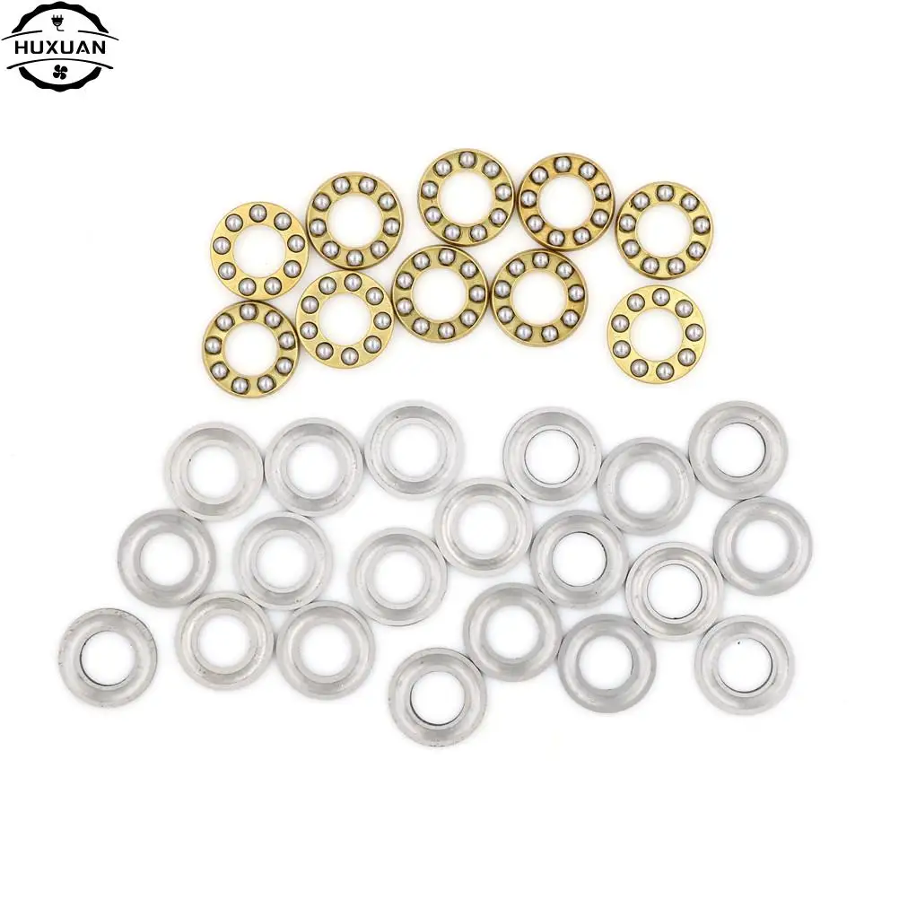 10pcs Pratical Miniature Thrust Bearings F8-16M Metal Axial Ball Bearing Set For Hardware Accessories   8x16x5mm