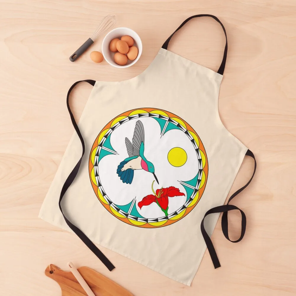 

Hummingbird Apron women's work manicurist Beauty Apron