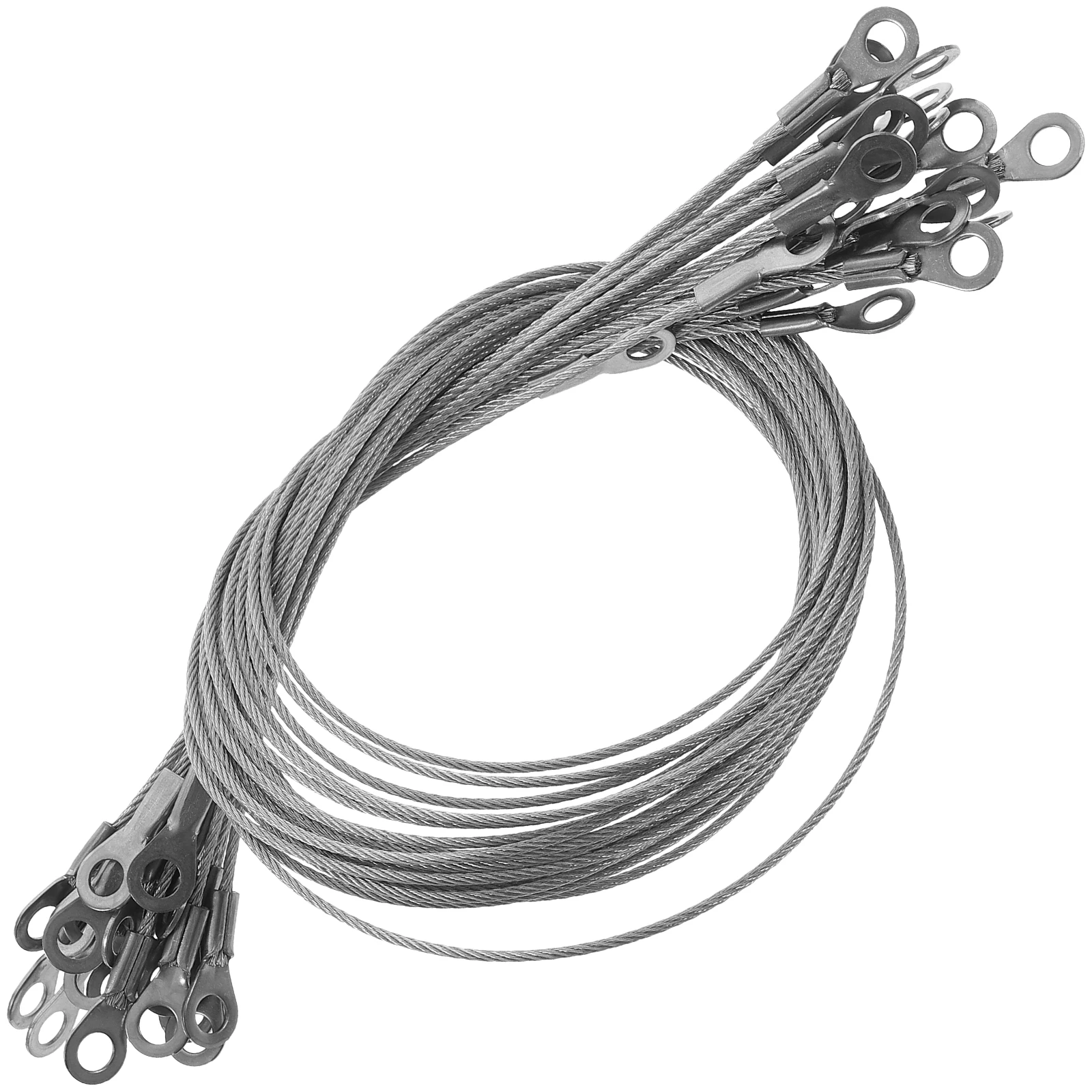 20 Pcs Stainless Steel Cable Rope Strong Picture Hanging Marine Hardwares Tether Outdoor Sign Wire Safety Security Bear