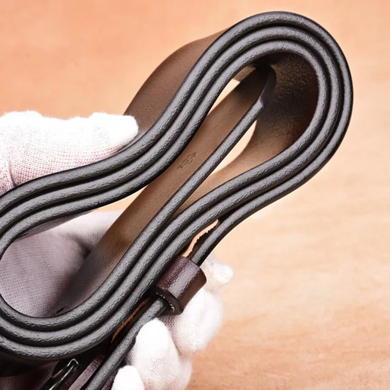 Cintos de couro genuíno masculinos de alta qualidade com fivela de pino cinto para homens longo grande 110 120 130 140 150 160 170cm plus size