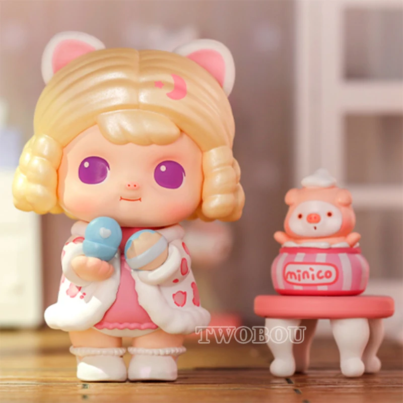 POPMART MINICO-caja aleatoria ciega de la serie My Little Princess, juguetes, figura de Anime, muñeca, caja de adivinación misteriosa, modelo Kawaii para regalo de niñas