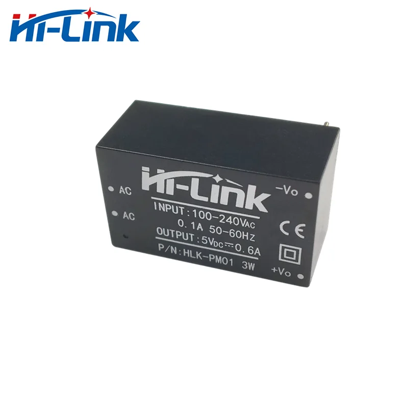 Free Ship Hi-Link PM01 3W Output Ac Dc converte 5v/600mA High-efficiency Isolated switching LED power supply module In stock