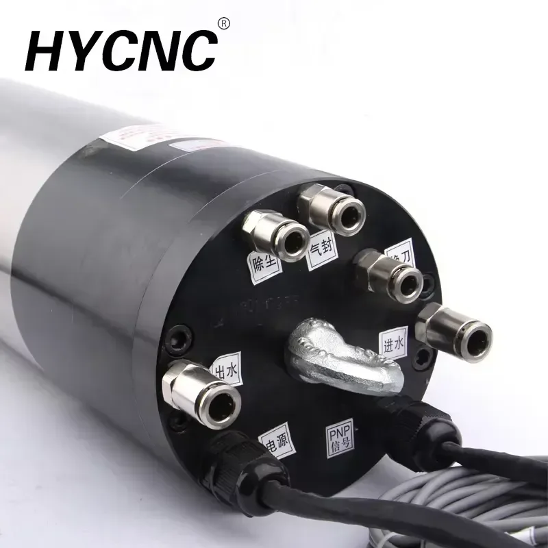 Hqd 3.2kw 380v 18000rpm Water Cooled Bt30 Atc Kit Automatic Tool Change Spindle Drilling Machine Cnc WoodWorking Router