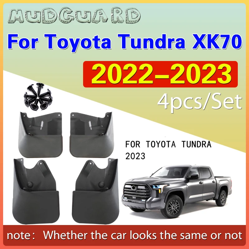 

Car Mud Flap Fender Splash Guard for Toyota Tundra XK70 MK3 2022 2025 Mudflaps Front Rear Wheels Mudguards Protect Accessories