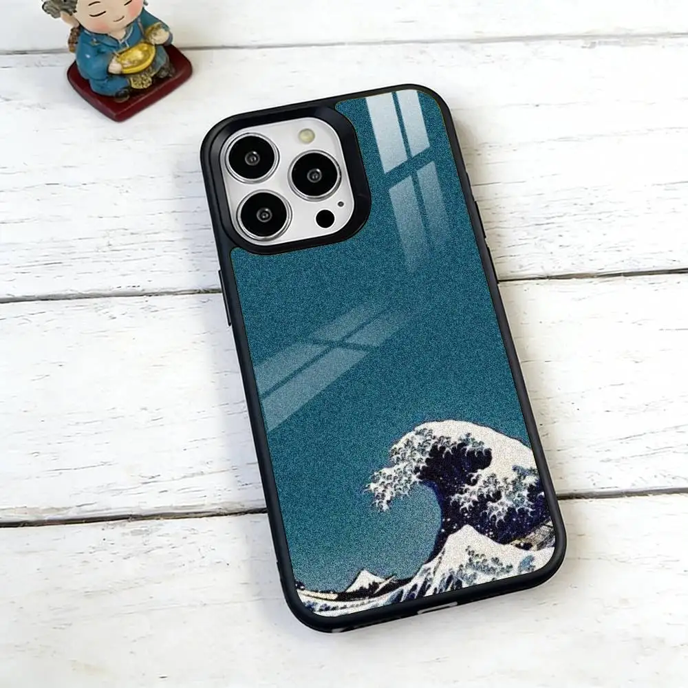 Kanagawa Great Wave-e Phone Case For iPhone17,16,15,14,13,12,11 Plus,Pro Magnetic For Magsafe Wireless Charging