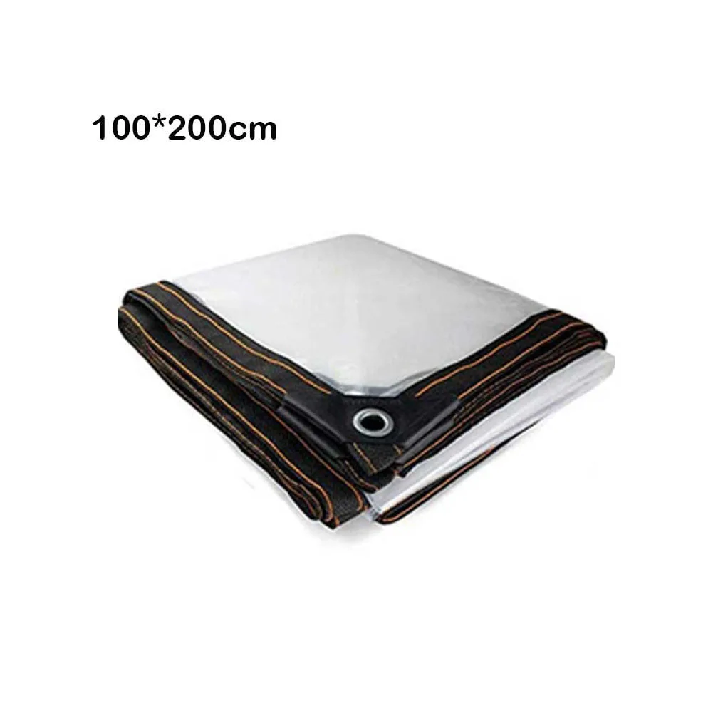 Clear Waterproof Tarp with Grommets Multipurpose Usage for Garden Roof Pet Shelters Protects Against Rain Dust