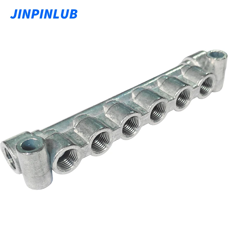 JINPINLUB Type A resistance distributor zinc alloy oil circuit fixed connector distributor block for lubrication