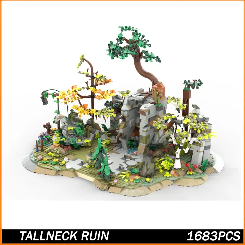 

MOC Building Block Medieval Ruins of Buildings Model Brick Particle Creative Educationve Education Christmas Gift 1683PCS