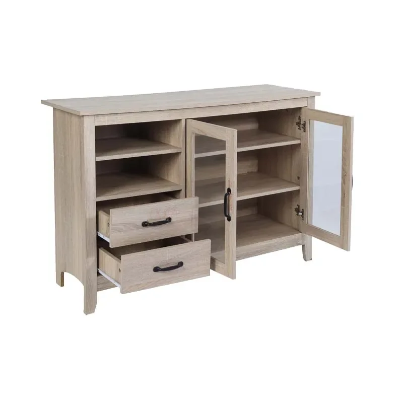 

Living Room Decorative Furniture Simple Design Multiple Storage Wooden End Table Sideboard