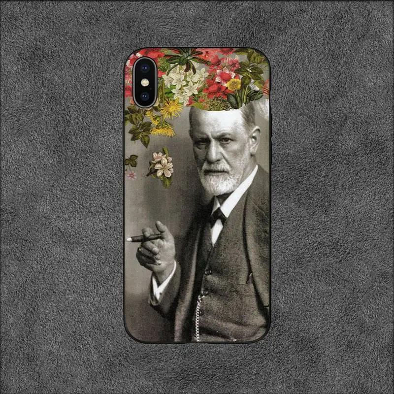 Sigmund psychoanalysis Freud Phone Case For iPhone 11 12 Mini 13 14 Pro XS Max X 8 7 6s Plus SE XR Shell