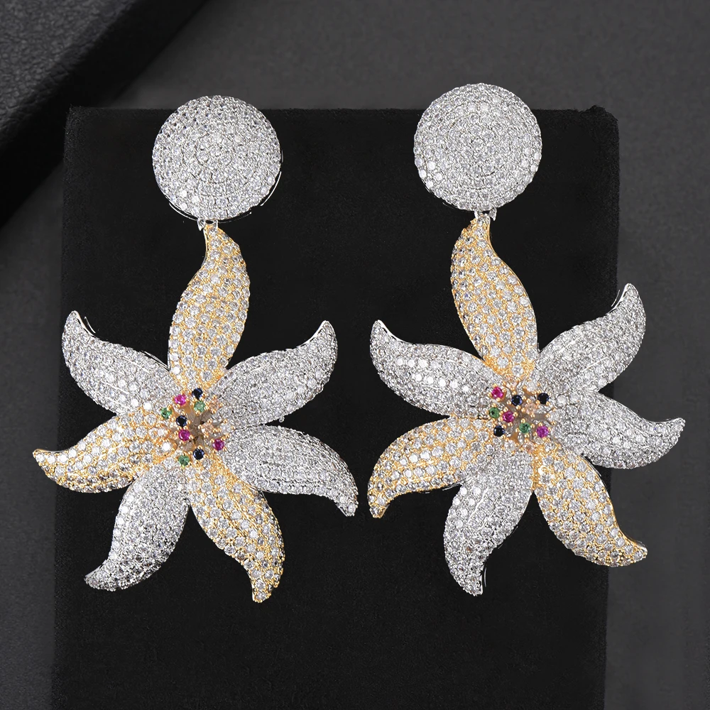 

missvikki Vintage Surper Jewelry High Quality Noble Luxury Gorgeous Elegant Pendant Earrings For Women Bridal Wedding Girl Daily