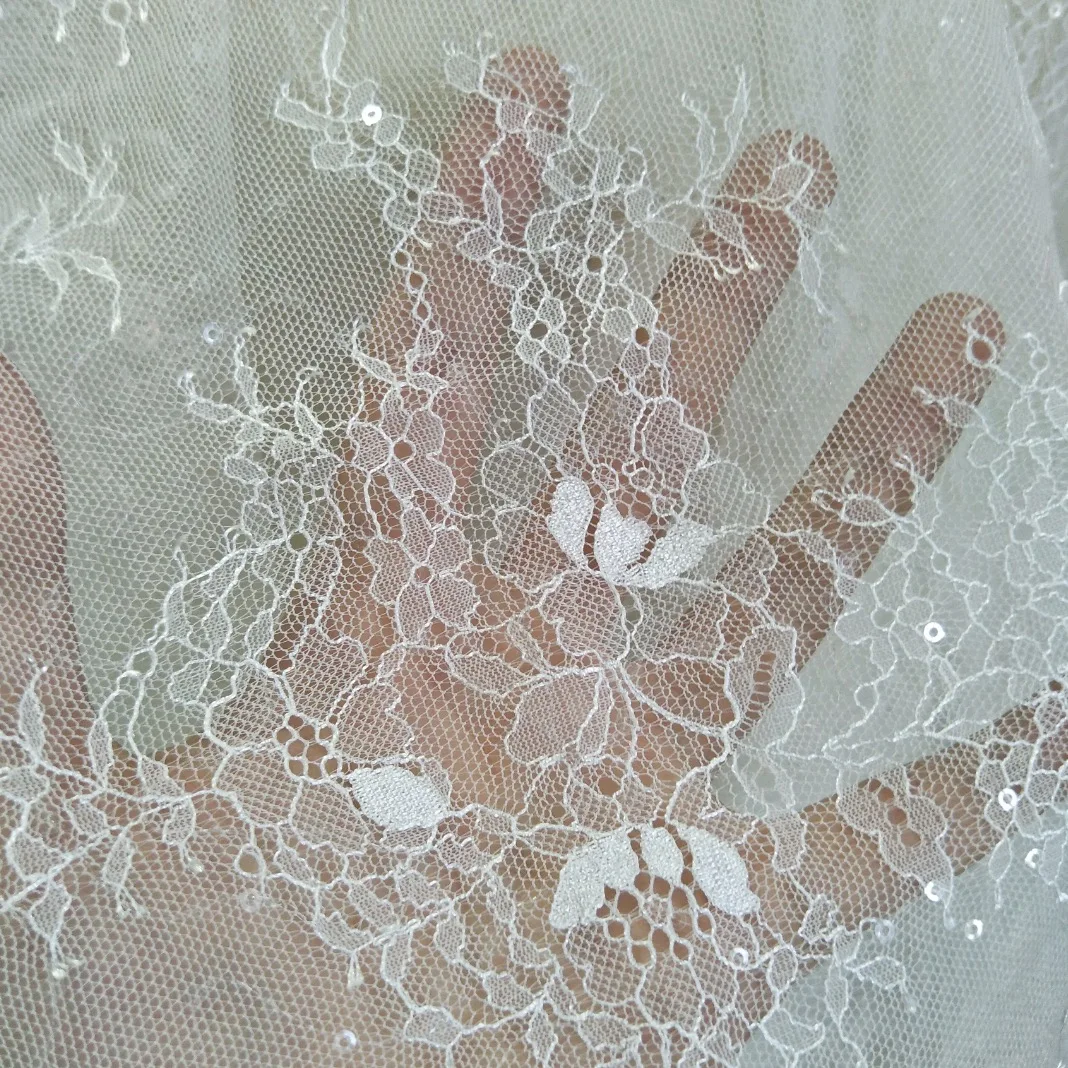 new soft lace ivory color wedding dress lace fabric ivory bridal lace sell by yard