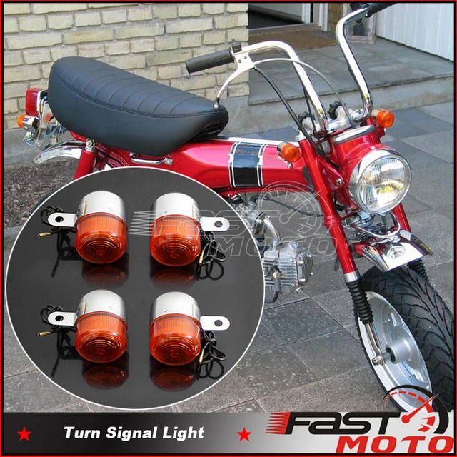 2 Pair Front Rear Turn Signal Light 12V/10W Indicator Blinker Tail Flasher  Lamp For Honda ST50 Dax ST70 CT70 K3 P25 P50 Z50 Z50A - AliExpress