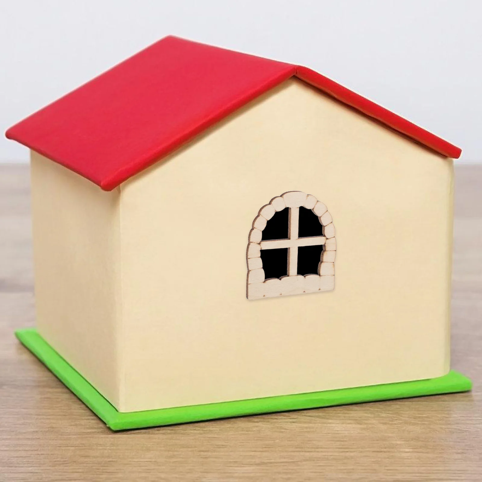 25 pezzi mini accessori per finestre figurine per porte da giardino casa sfusa per bambini in miniatura vuota