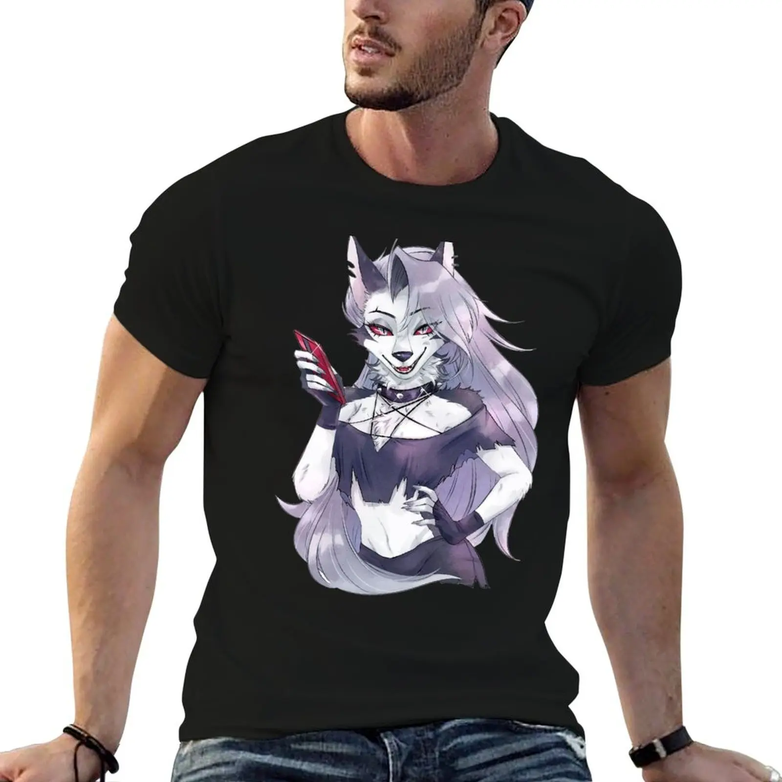 

Helluva Boss Loona T-Shirt t shirt personalised t shirt man cotton T-Shirt