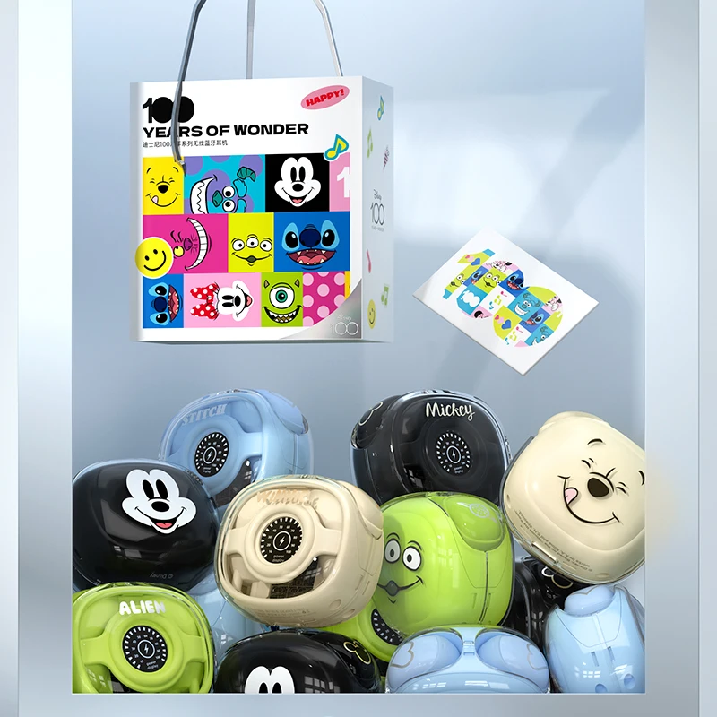 سماعات ديزني الأصلية D46 اللاسلكية بلوتوث داخل الأذن هاي فاي ستيريو التحكم باللمس مقاوم للماء إلغاء الضوضاء مع هيئة التصنيع العسكري #6