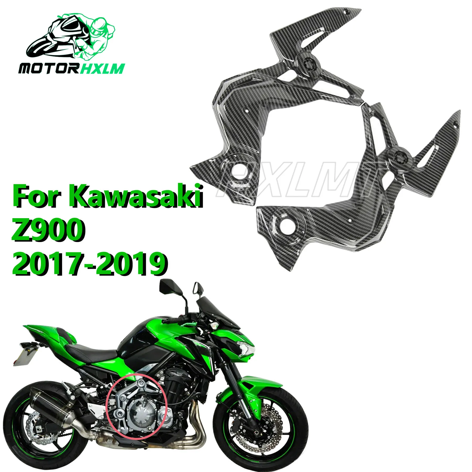 

Передняя накладка, рама корпуса двигателя, корпус кабины, обтекатель для Kawasaki Z900 2017 2018 2019, боковая панель, аксессуары для мотоциклов