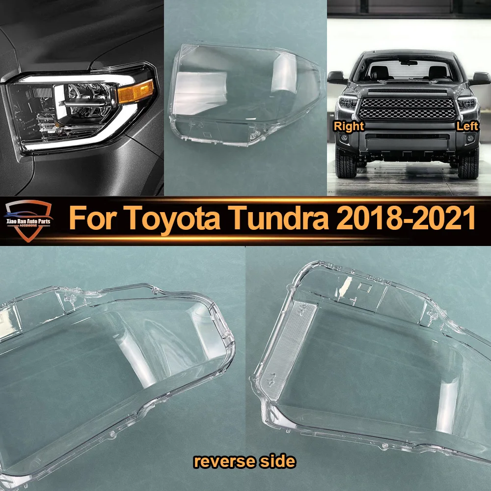 

Headlight Cover 2018 2019 2020 2021 For Toyota Tundra Transparent Lampshade Lens Lamp Shell Plexiglass Auto Replacement Parts
