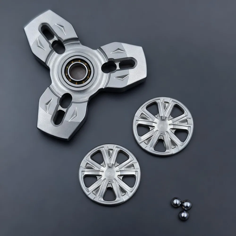 TWEDC Xinghan Fidget Spinner Three-Bladed Fidget Spinner Handling Feel Anxiety Relief Gadgets Original Designs Metal Fidget Toy