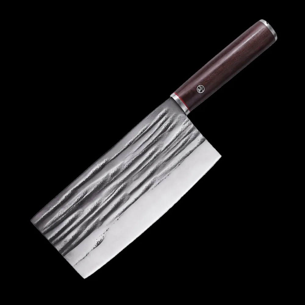 

XSG Big Slicing Knife Nakiri High Carbon Steel Butcher Kitchen Knives Wood Handle Cleaver Handmade Forged Chinese Chef Knife