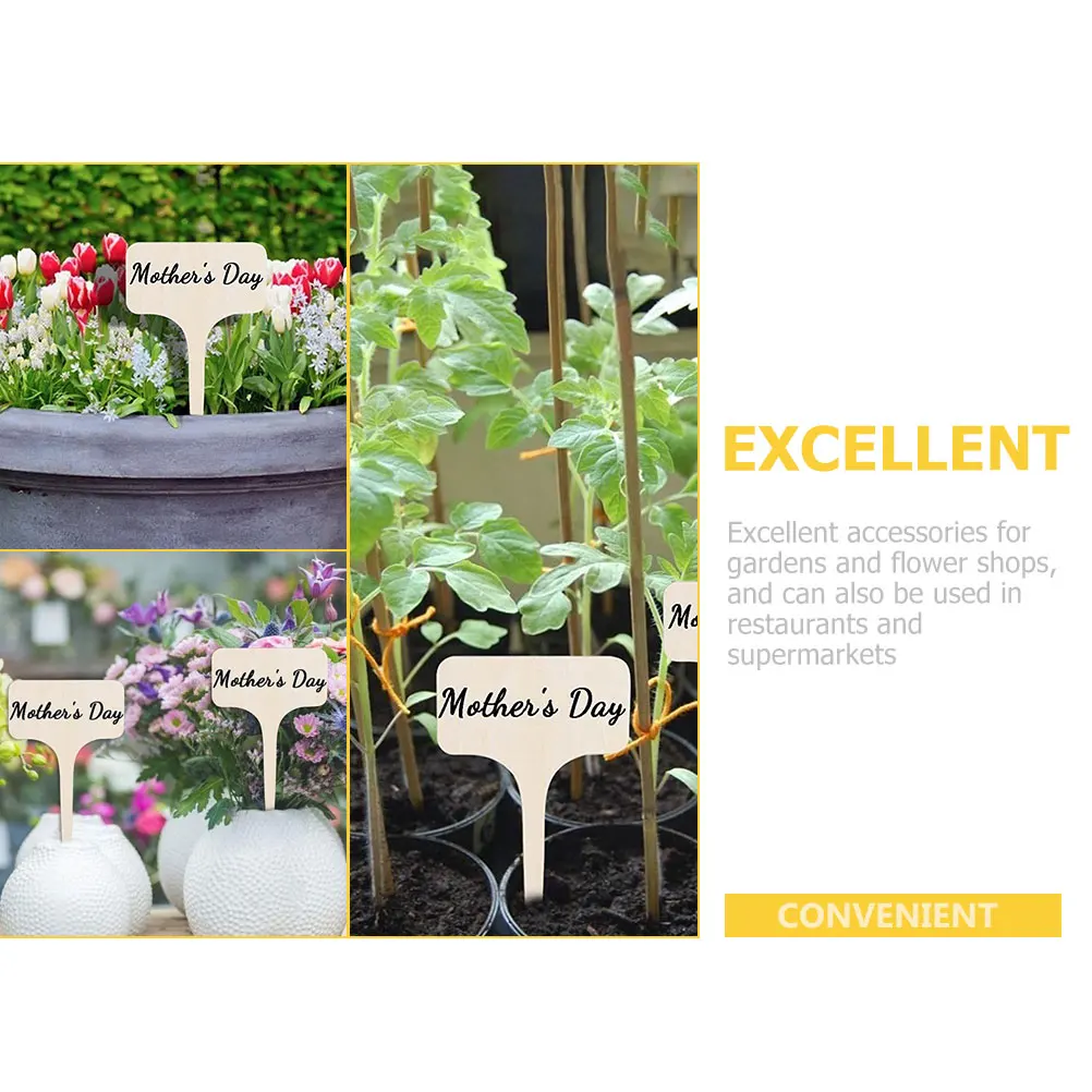 

20pcs Wooden Plant Labels Durable Garden Markers for Home Landscaping Greenhouses Flower Shops Indoor Outdoor Plants